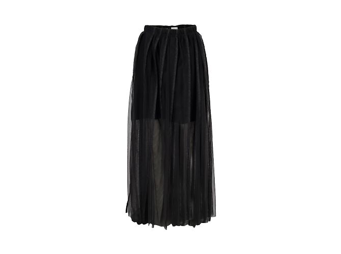 Brunello Cucinelli Gonna lunga in tulle Nero