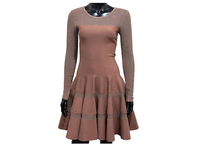 Alaïa Dresses Brown Cloth  ref.917801