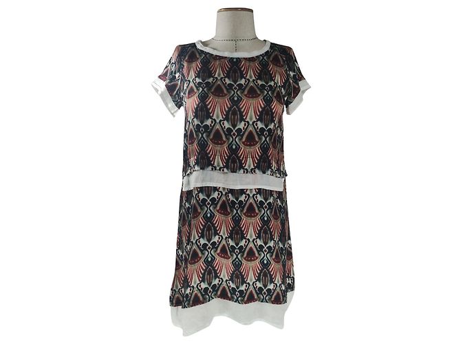 Autre Marque Minivestido de seda y algodón Beate Heymann Multicolor