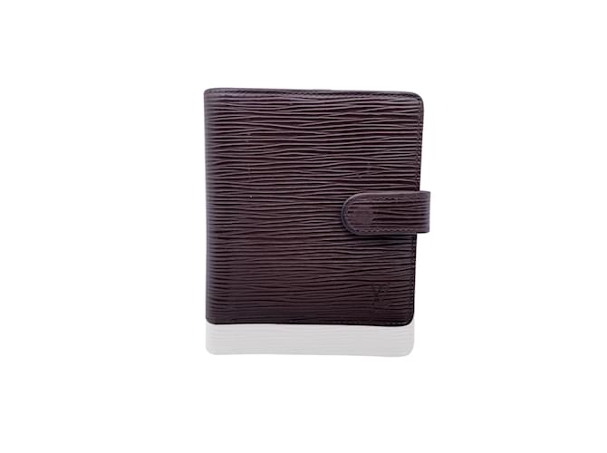 Louis Vuitton Braune Geldbörse aus Epi-Leder mit kompakter Geldbörse  ref.917825