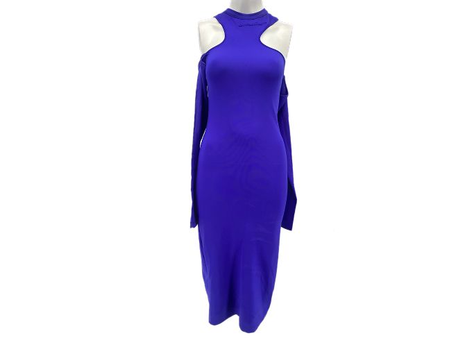 Off White Off-White Kleid T.FR 42 Polyester Blau 