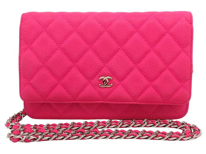Chanel Wallet on Chain Pink Leather ref.917922 - Joli Closet