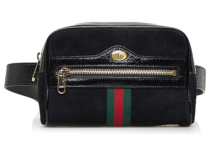 Gucci Ophidia Clutch Pouch Black Leather New