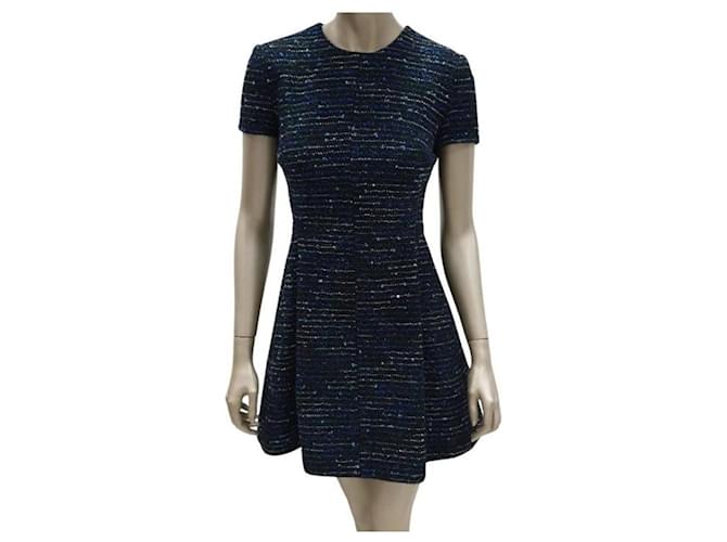 Christian Dior 2022 Tweed Flare Dres Multiple colors Wool  ref.918555