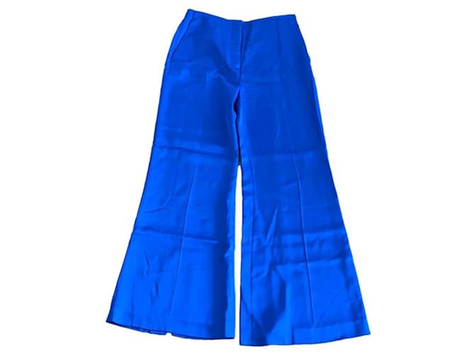 Massimo Dutti calça, leggings Azul Modal Acetato  ref.918656
