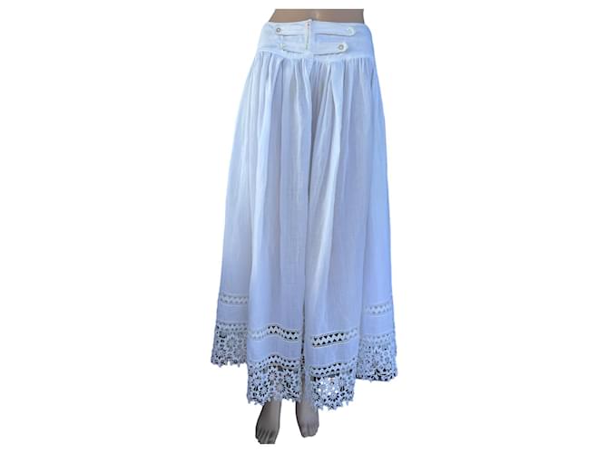 High Skirts White Linen  ref.918691