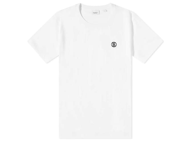 Burberry Camiseta de algodón con monogramaPrecio € 390,00  € 390,00 Negro Blanco  ref.918700