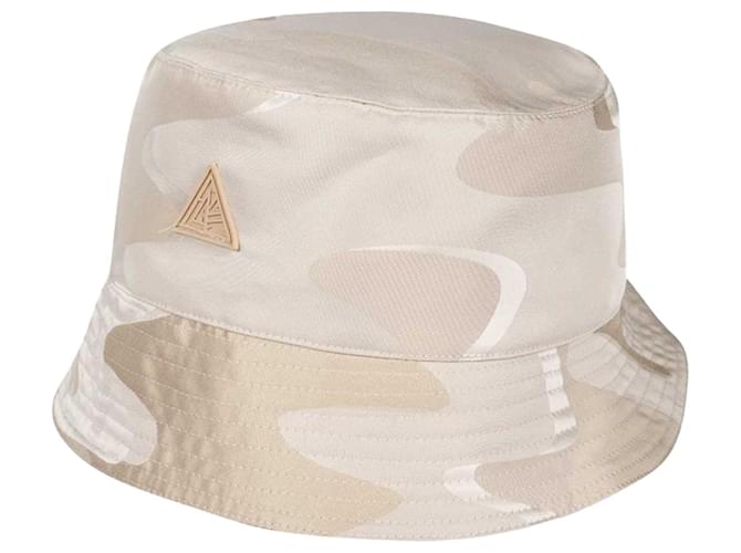 Lanvin chapéu balde reversível com estampa camuflada Bege  ref.919755