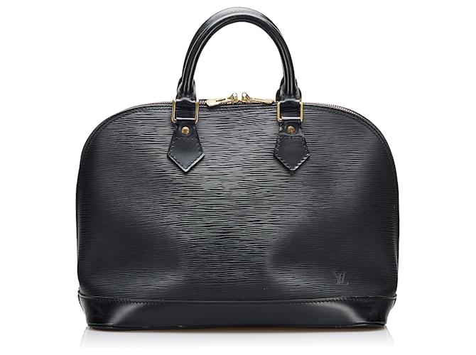 Louis Vuitton Black Epi Alma PM Leather ref.919282 - Joli Closet