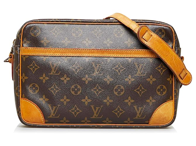 Authentic Louis Vuitton Monogram Trocadero 30 Shoulder Cross Bag