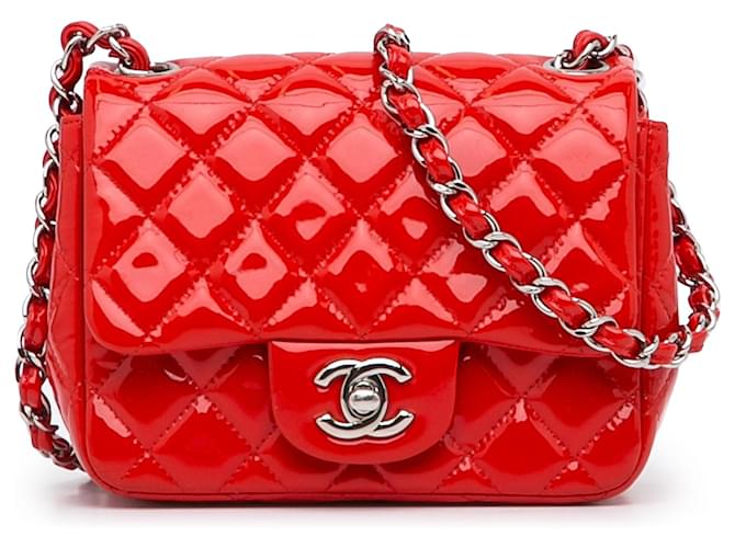 Chanel Mini Patent Classic Square Single Flap