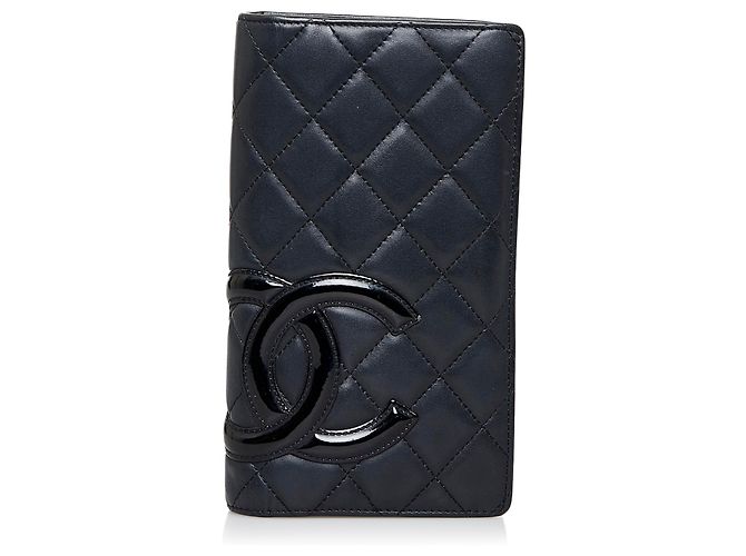 Chanel Black Cambon Ligne Long Wallet