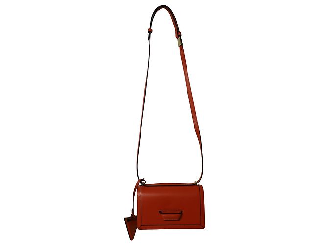 Bolsa transversal pequena Loewe Barcelona em couro laranja