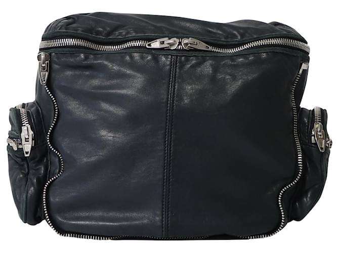 Alexander Wang Jane Shoulder Bag in Black Leather  ref.920343