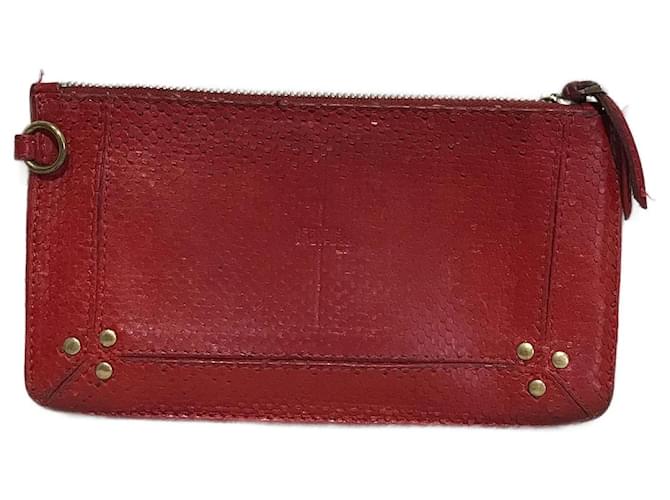 JEROME DREYFUSS  Purses, wallets & cases T.  Exotic leathers Red  ref.920389