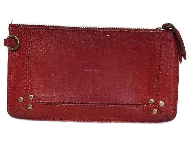 JEROME DREYFUSS Borse, portafogli e custodie T. Pelli esotiche Rosso