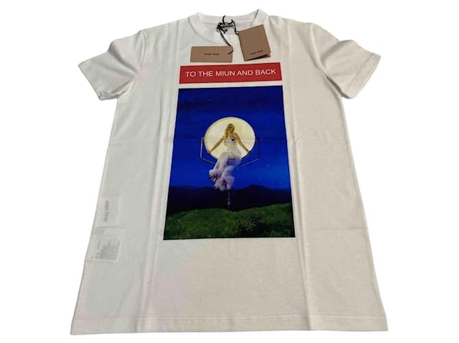 T-Shirt aus Baumwolle von Miu Miu Weiß  ref.920412