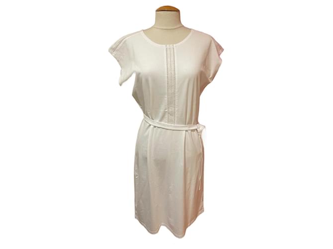 Agnès b. Dresses White Cotton  ref.920451