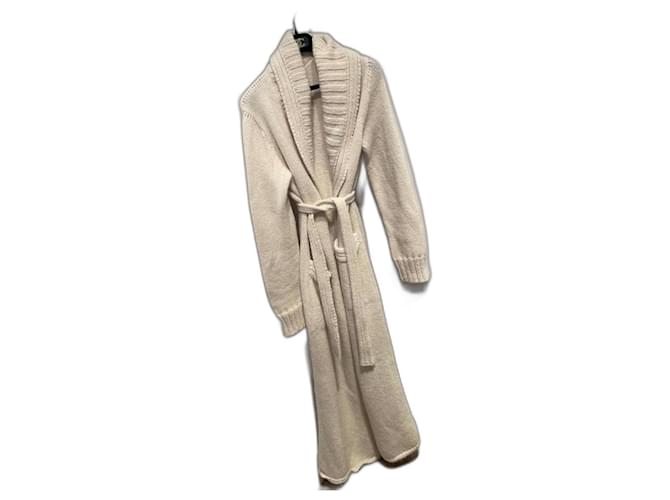 Hermès Coats, Outerwear Beige Wool  ref.920524