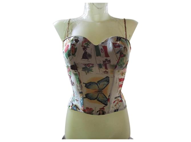 Christian Dior Galliano bustier. Multiple colors Polyamide  ref.920533