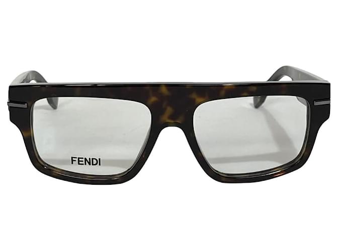 Óculos Fendi Unissex FE50062- EU Marrom Acetato  ref.920537