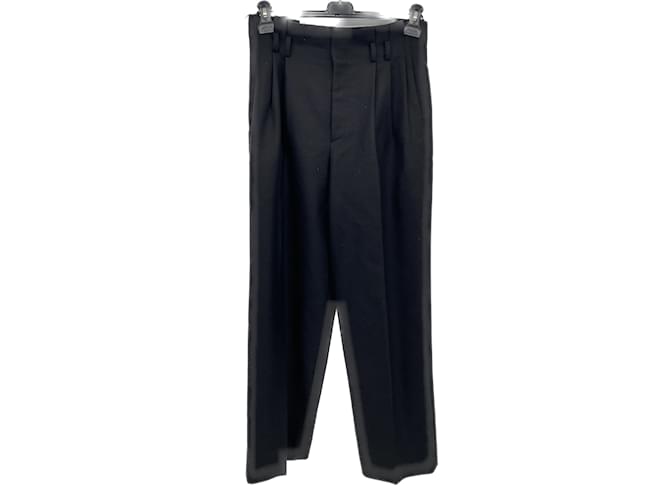 Céline CELINE  Trousers T.fr 40 WOOL Black  ref.920591