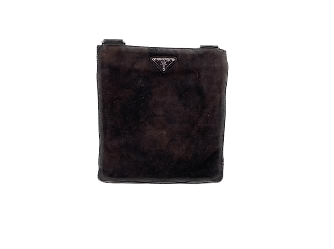 PRADA  Handbags T.  Suede Brown  ref.920615