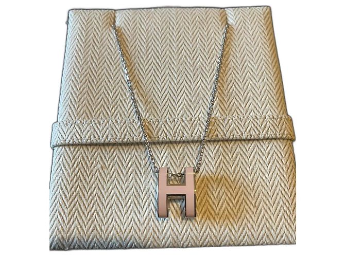 Hermès Pop H rosa Dragee-Anhänger Pink