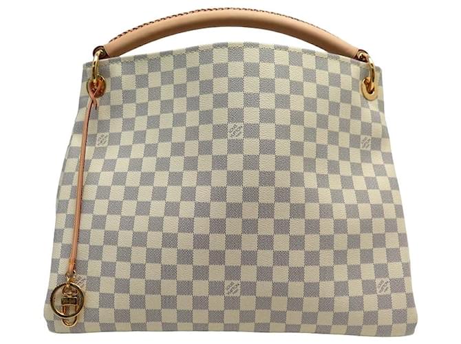 Louis Vuitton Artsy MM Damier Azur Shoulder Handbag