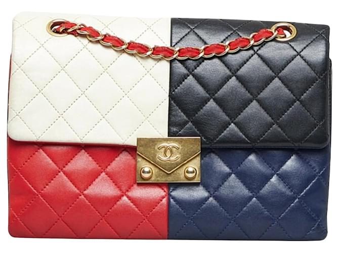 Timeless Chanel Flap Bag Multicolor Cuero  ref.921160