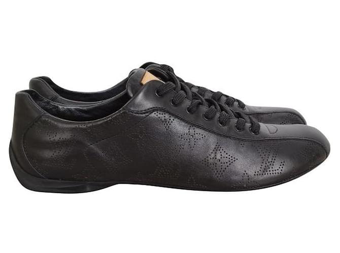 Louis Vuitton, Shoes, Authenticated Louis Vuitton Mens Black Sneakers