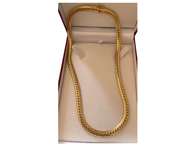 Autre Marque 18K Gelbgold Halskette 45cm Golden