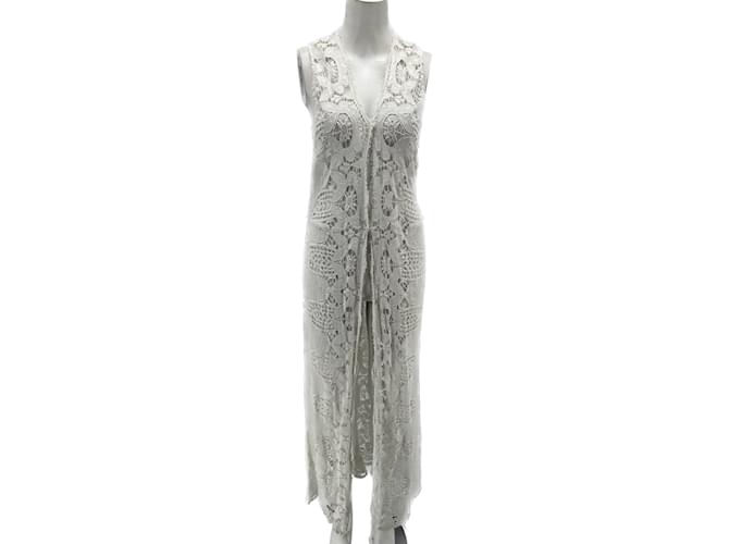 Autre Marque MIGUELINA  Dresses T.International L Cotton White  ref.921464