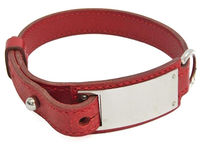 Hermès Mini Dog Red Leather  ref.921681