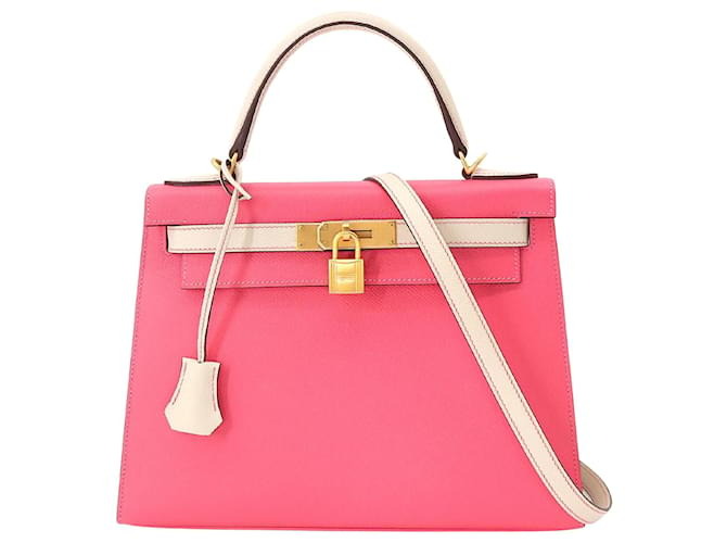 Hermès Kelly 28 Pink Leather  ref.921807