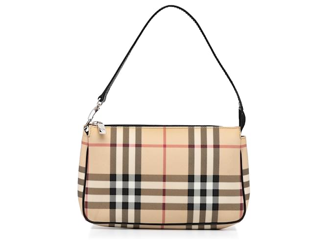 BURBERRY NOVA CHECK BAGUETTE BAG