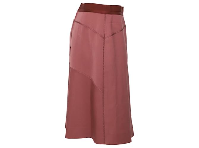 Louis Vuitton Pencil Skirt in Light Maroon Wool Brown Red  ref.922179