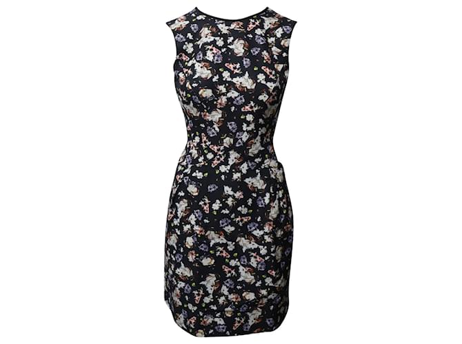 Erdem Floral Slim Fit Kleid aus mehrfarbiger Baumwolle Mehrfarben  ref.922183