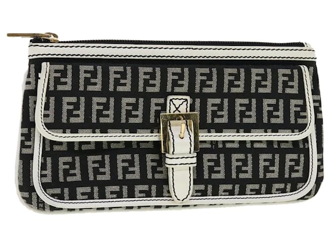 Fendi Zucchino mini pochette grigia.