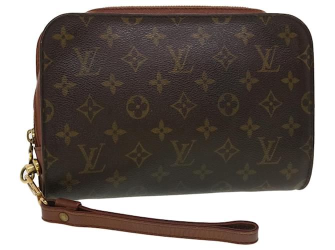 LOUIS VUITTON Monogram Orsay Clutch Bag M51790 LV Auth th3597