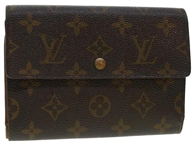 Carteira LOUIS VUITTON Monograma Porte Tresor Etui Papie M61202 Autenticação de LV 42147 Lona  ref.922287