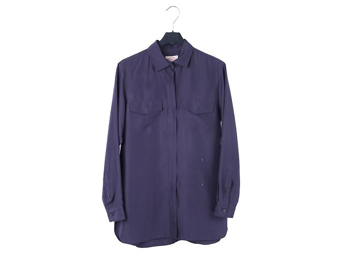 PRADA  Top FR 38 Sintetico Blu navy