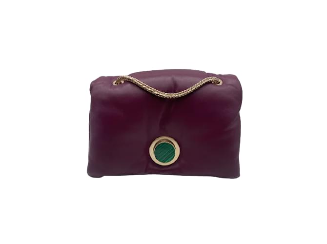 GIAMBATTISTA VALLI  Handbags T.  Leather Dark red  ref.922530