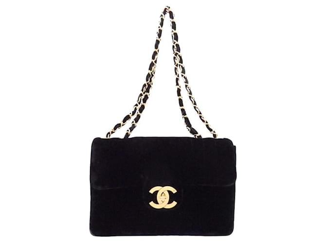 Chanel Black Suede  ref.922760