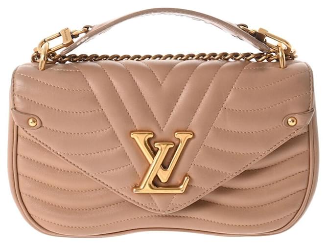 Louis Vuitton Noisette Quilted Leather New Wave Chain MM Bag