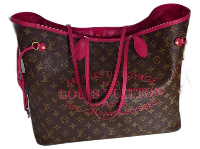 Louis Vuitton Neverfull GM Limited Edition Tote 2013 Fuschia Cloth  ref.923312
