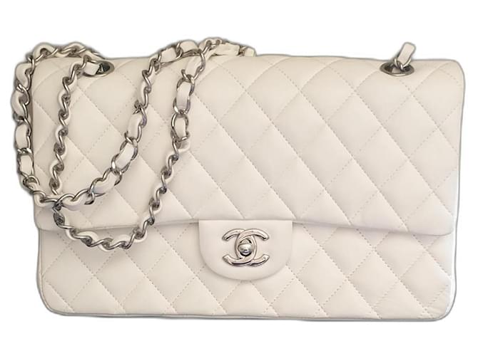 Chanel Timeless Mini Flap Lamb White