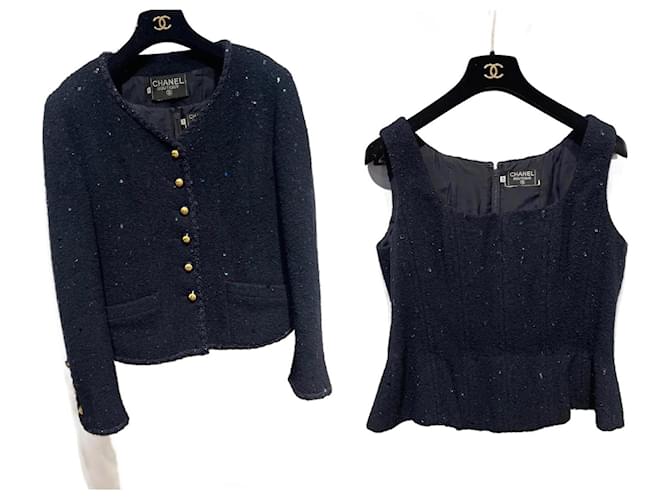 Chanel Collector Navy blue Wool ref.923433 - Joli Closet