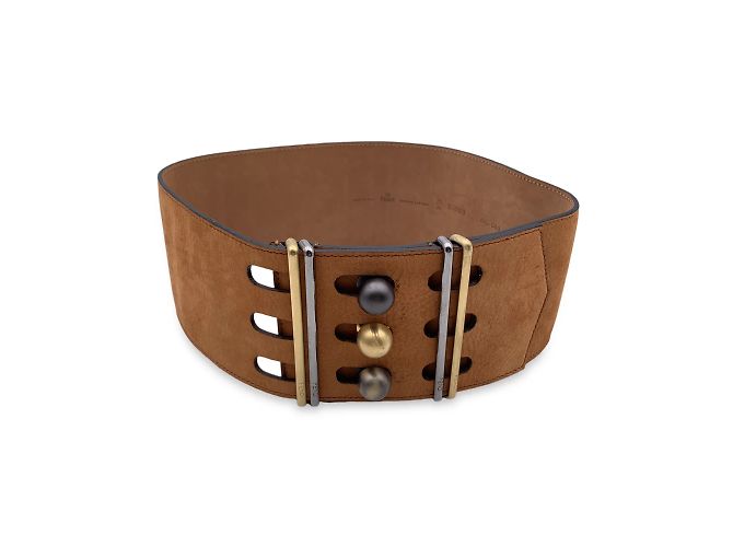 VINTAGE FENDI BELT size 75/30 Fendi FF Brown Leather Belt Size 75/30 - NEW, READ! (Retail  main image 3