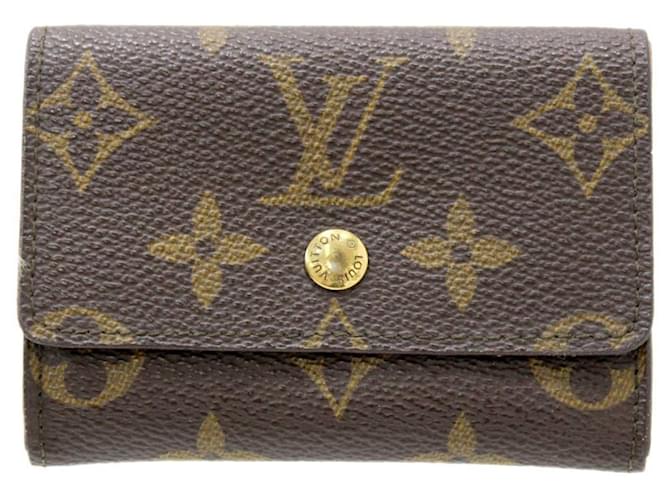Louis Vuitton coin purse Brown Cloth  ref.923735